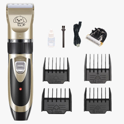 KFX-8133053 Ceramic Titanium Pet Grooming Clipper with Rechargeable Battery and Limit Combs