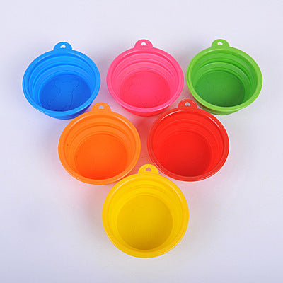 KFX-8133437 Portable Folding Pet Bowl in Food-Grade Silica Gel – Compact, Lightweight, Multiple Colors