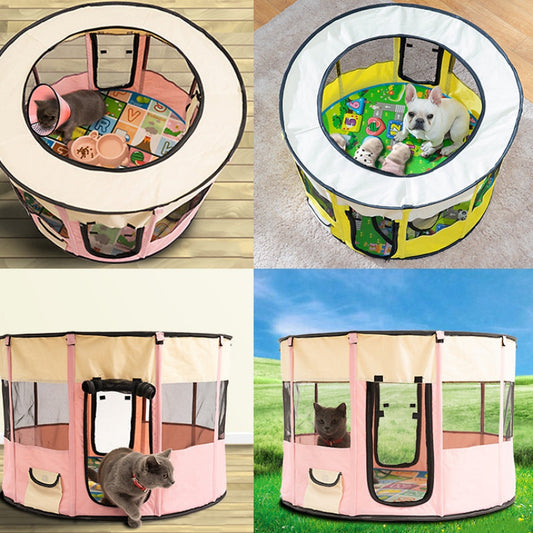 KFX-8153533 Removable Oxford Cloth Pet House with Breathable Net Design for Dogs and Cats