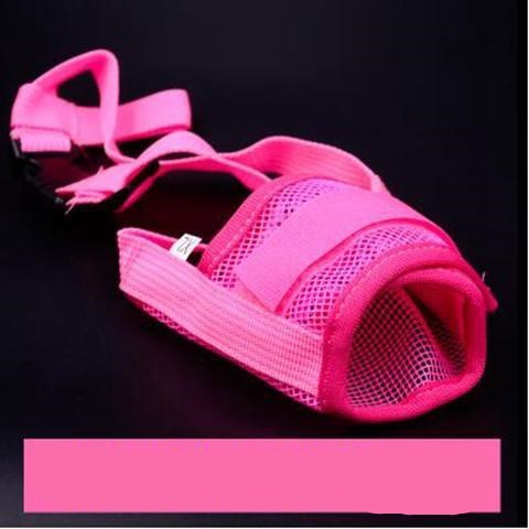 KFX-8157757 Duck Beak Protective Anti-Bite Mouth Cover - Breathable Nylon Mask with Adjustable Velcro Closure