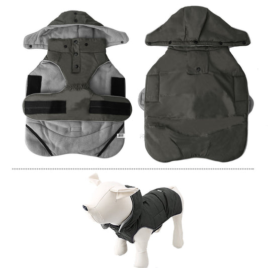 KFX-8164669 Water-Repellent Cotton Dog Vest in Gray - Sizes S to XXL