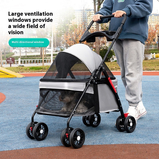 KFX-8188861 Lightweight Foldable Outdoor Trolley in Pink, Gray, Black, and Blue Options