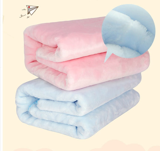 KFX-8193853 Soft and Padded Double Heavy Thermal Pet Blanket for Dogs in Blue, Pink, and Mint Green