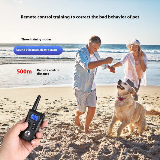 KFX-8200765 Remote Control Dog Trainer with USB Charging and 500M Range