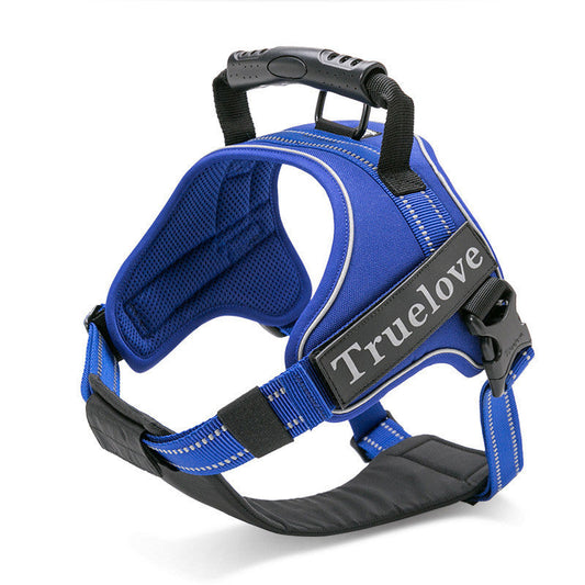 KFX-8202045 Medium-Sized Dog Chest Harness Vest with Walking Leash - Multiple Colors Available