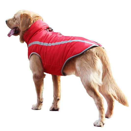 KFX-8229949 Thickened Windproof Winter Dog Coat - Reversible Polar Fleece Vest for All Breeds
