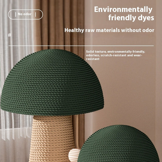 KFX-8230589 Mushroom Cat Scratching Pole with Jute Material - Durable and Dandruff-Free Scratch Board for Cats