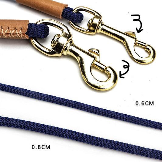 KFX-8235325 Lightweight Nylon Dog Leash with Optional Collar - Available in Various Colors and Sizes