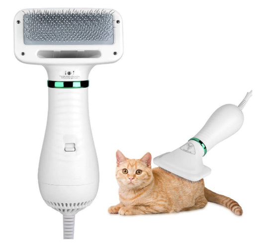 KFX-8275645 All-in-One Pet Hair Dryer and Comb for Dogs and Cats, Adjustable Air Settings, Gentle and Strong Warm Air
