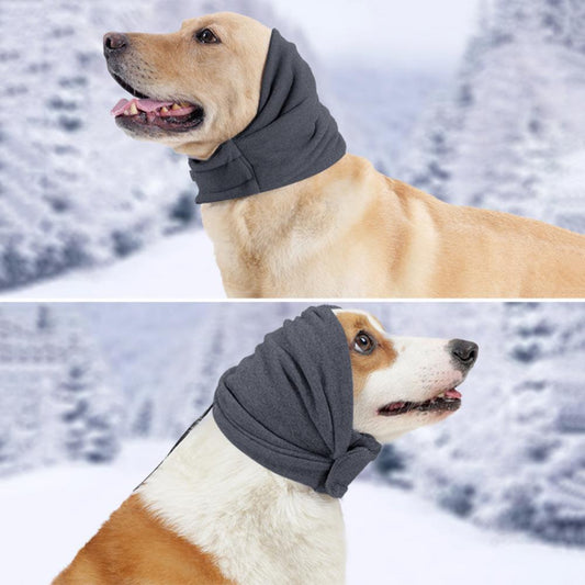 KFX-8277309 Multi-Purpose Dog Head Cover for Noise Reduction and Comfort - Soft Fabric Earmuffs and Scarves