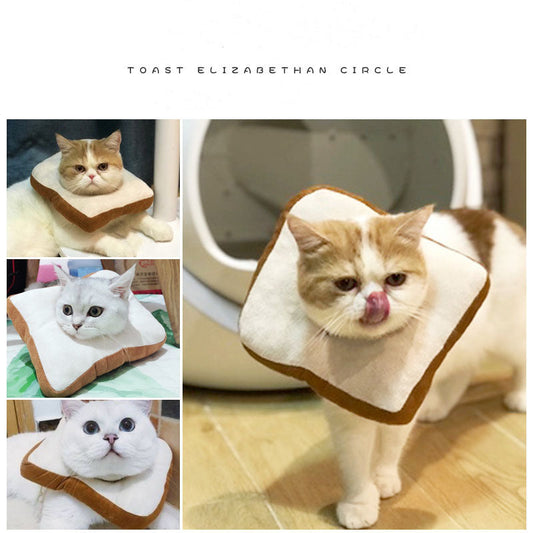KFX-8314813 Plush Cat's Collar with PP Cotton Filling for Head Protection