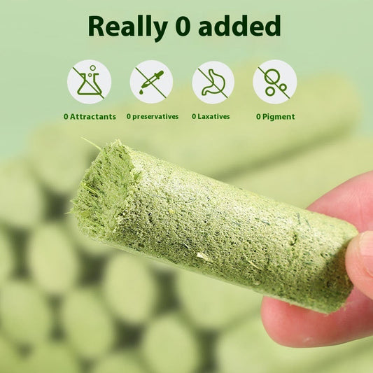 KFX-8318397 Freeze-Dried Cat Grass Stick for Dental Care and Nutrition - 6-Pack Snacks