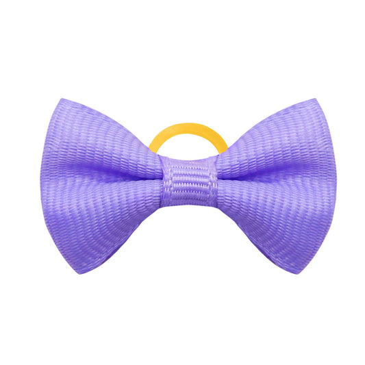 KFX-8323133 Solid Color Pet Hair Bows - 50pcs Cute Macaron Rubber Band Headgear for Pets