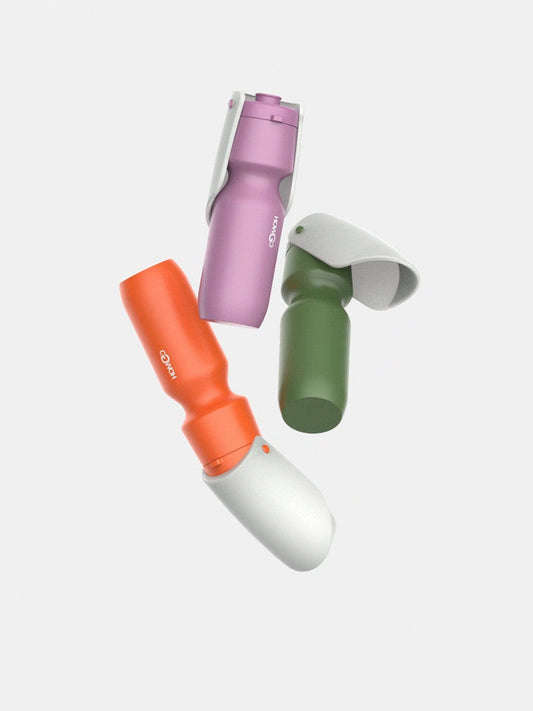 KFX-8324157 Portable Pet Dog Travel Water Cup - Plastic - 228*80mm - Available in Orange and Purple