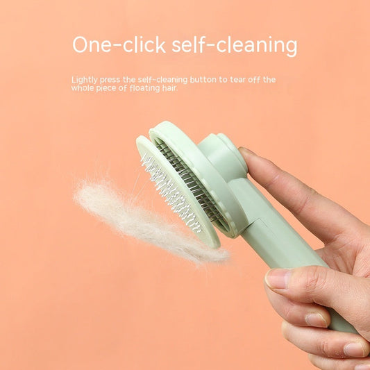 KFX-8329661 Stainless Steel Pet Comb for Dogs and Cats - Hair Removal and Massage Brush