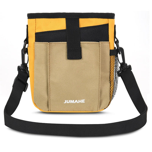 KFX-8341821 Large Capacity Outdoor Dog Training Snack Bag - Medium Soft Polyester in Khaki, Army Green, Yellow