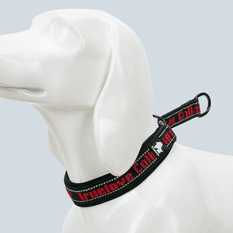 KFX-8353341 Adjustable Reflective Nylon Dog Collar in Various Colors - Soft and Durable Traction Design