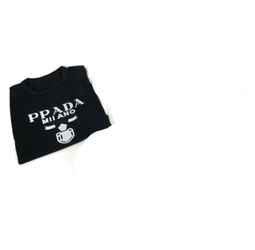 KFX-8363197 Breathable Cotton Short Sleeve Dog Clothes for French Bulldogs and Schnauzers in Black, White, Pink, and Gray