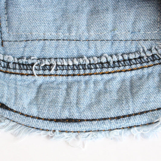 KFX-8370749 Denim Dog Vest for Small to Large Breeds - Sizes XS to 2XL