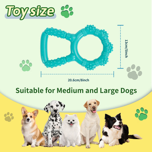 KFX-8379581 Interactive Dog Chewing Toy with Teeth Grinding Function and Pull Ring Design