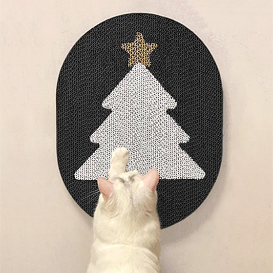 KFX-8384061 Christmas Cat Scratch Board with Various Designs and Mouse Toy