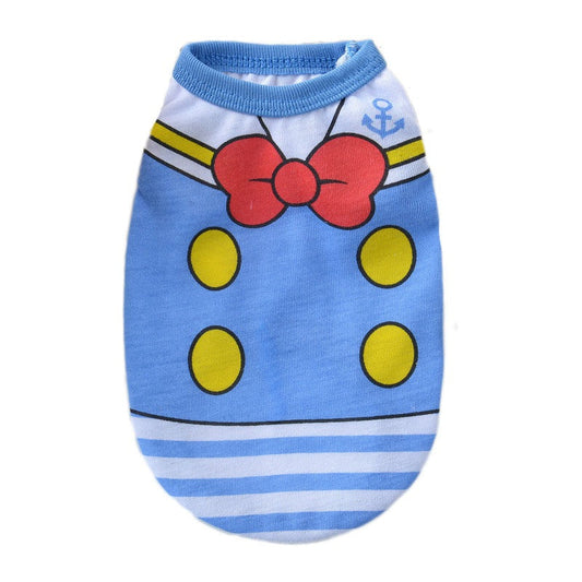 KFX-8386237 Cotton Striped Vest for Dogs in Multiple Spring and Summer Colors