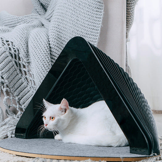 KFX-8410941 Enclosed Cat House for All Seasons - Keeps Pets Warm in Winter