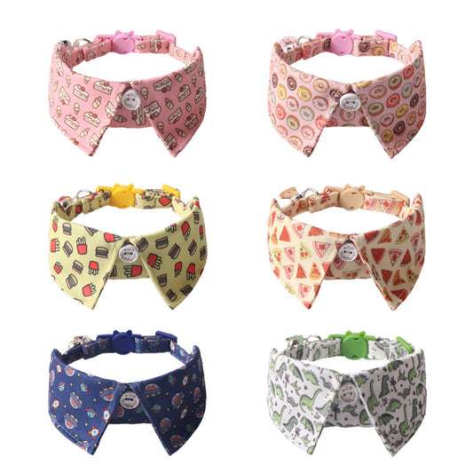 KFX-8419261 Colorful Pet Collars with Metal Accessories in Various Fun Designs