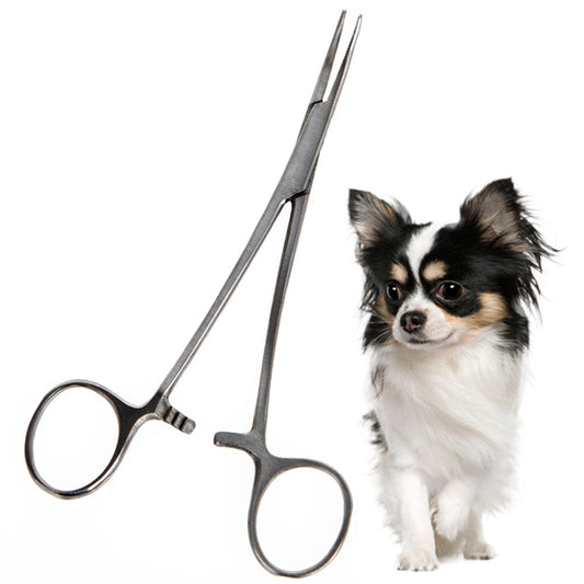 KFX-8439485 Stainless Steel Pet Grooming Scissors for Cats and Dogs - 12.5cm Plucking Pliers