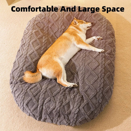 KFX-8439741 Cozy Non-Slip Dog Bed for All Sizes - Breathable Soft Mat for Pets