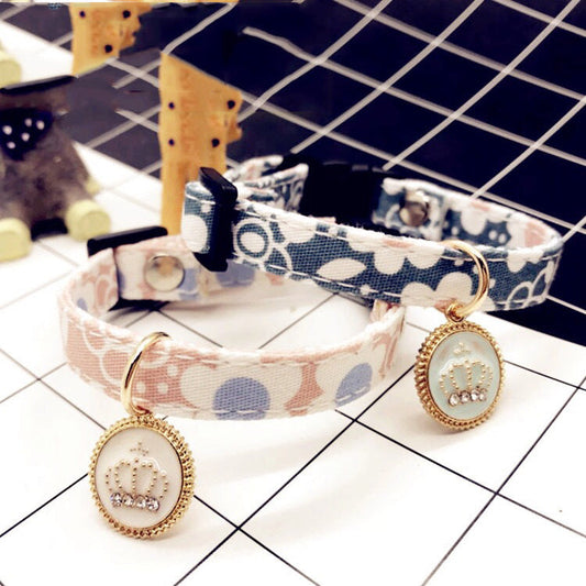 KFX-8505405 Pet Floral Collar for Cats, Dogs, and Rabbits - Lightly Adjustable, Multiple Sizes Available