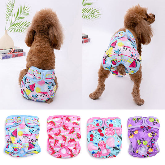 KFX-8507581 Dog Menstrual Diaper Pants – Polyester Physiological Pants in Various Colors and Sizes