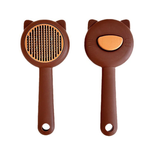 KFX-8526269 Self-Cleaning Cat and Dog Comb for Effortless Hair Removal and Anti-Knotting