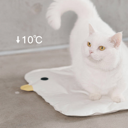 KFX-8533693 Cooling Pet Mat for Dogs and Cats - Washable Non-Stick Hair Sleeping Pad, Durable Summer Bed for Home and Travel