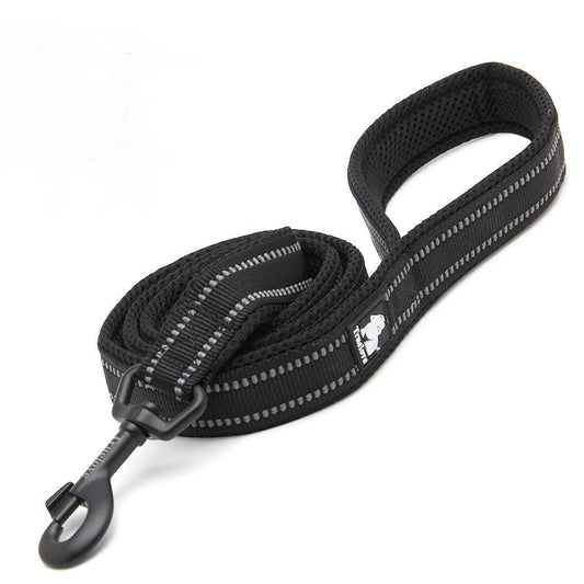 KFX-8541757 Nylon Dog Leash with Soft Mesh Lining and Reflective Accents, 110cm Length