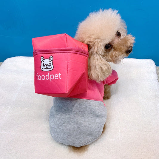 KFX-8559805 Casual Pink Cotton Coat for Large Dogs - Bichon and General Fit