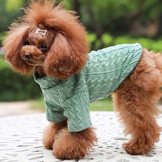 KFX-8566973 Cozy Knitted Acrylic Dog Sweater for Autumn and Winter