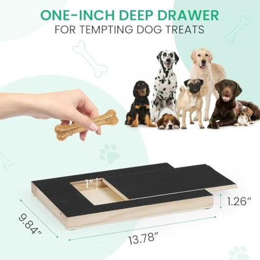 KFX-8572221 Dog Nail Scratch Board with Treat Box - Safe and Fun Nail Trimming Solution for All Breeds and Sizes