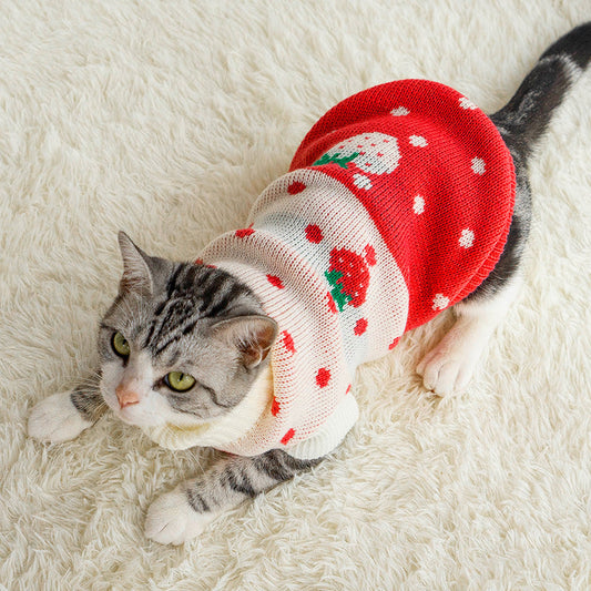 KFX-8572733 Cozy Cotton Knit Winter Clothes for Puppies and Kittens with Anti-Skid Features