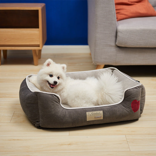KFX-8578749 Removable and Washable Cloth Dog Kennel in Grey - Multiple Sizes Available
