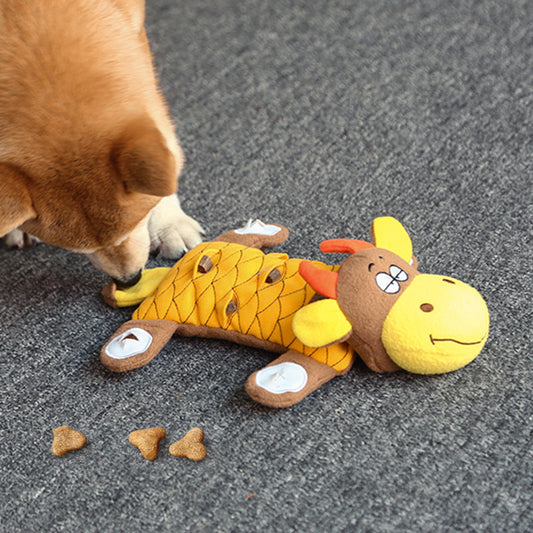 KFX-8608317 Plush Dog Toy with Sound, Molar Teeth Resistant, Fun and Durable - 36x22cm