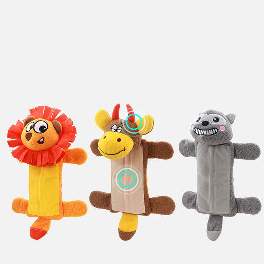 KFX-8608317 Plush Dog Toy with Sound, Molar Teeth Resistant, Fun and Durable - 36x22cm