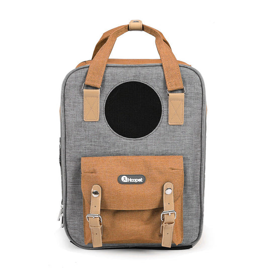KFX-8609725 Breathable Large-Capacity Pet Carrier Bag for Cats, 31x25x42cm Mesh Design