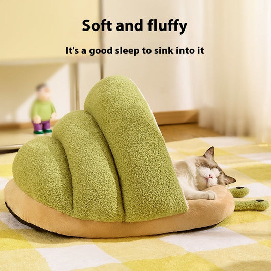 KFX-8623037 Cozy Semi-Closed Snail Slippers Nest for Cats in Multiple Sizes and Colors