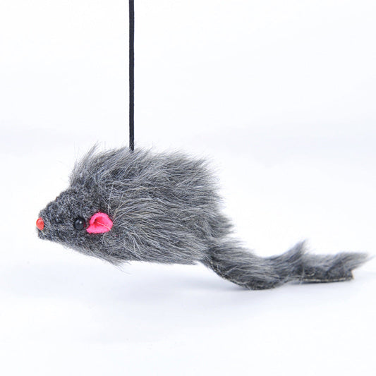 KFX-8623805 Telescopic Hanging Cat Toy with Adjustable Elastic Rope and Swinging Mouse Design