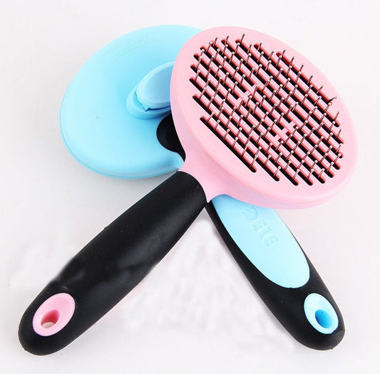 KFX-8624573 Steel Needle Round Head Massage Comb for Pet Grooming and Hair Removal