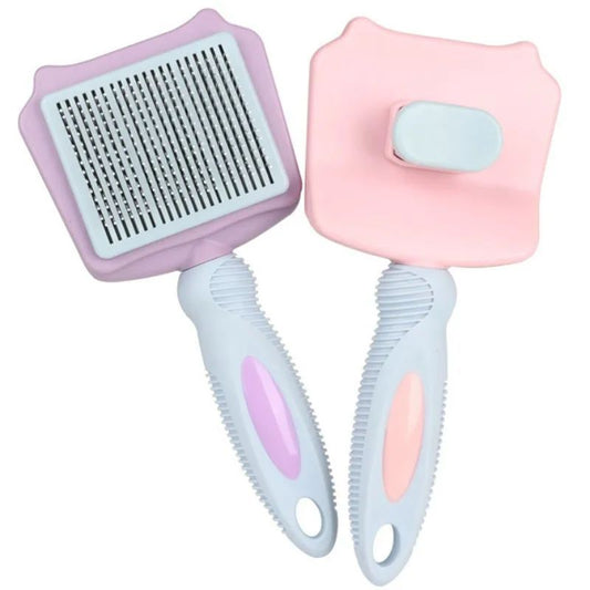 KFX-8636093 Automatic Pet Hair Remover Dog and Cat Grooming Brush with Self-Cleaning Massage Feature for Large Dogs