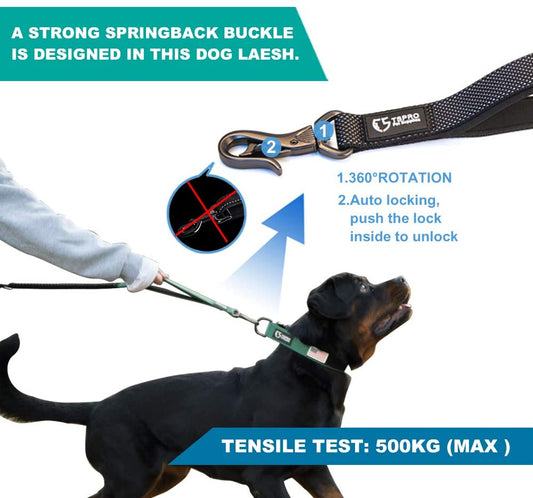 KFX-8640061 Explosion-Proof Dog Traction Rope, 6-in-1 Design, Nylon, 1.8m, Multiple Colors Available