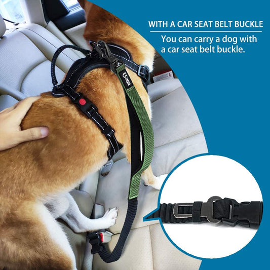 KFX-8640061 Explosion-Proof Dog Traction Rope, 6-in-1 Design, Nylon, 1.8m, Multiple Colors Available