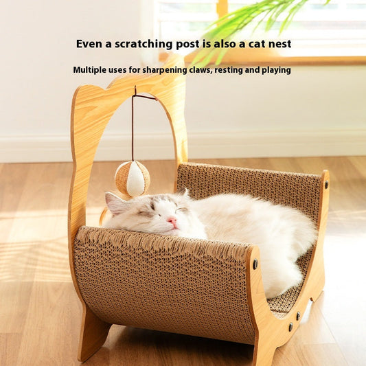 KFX-8640317 Durable Cat Scratch Board in Various Shapes and Sizes – Comfortable Corrugated Design